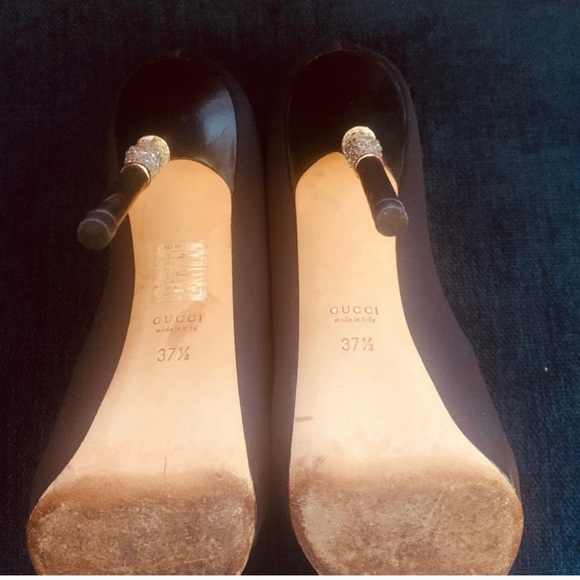 Gucci Satin Raso Seta Dress Heels - Picture 5 of 6